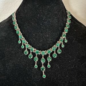 Elegant antique Green Gemstone Necklace
